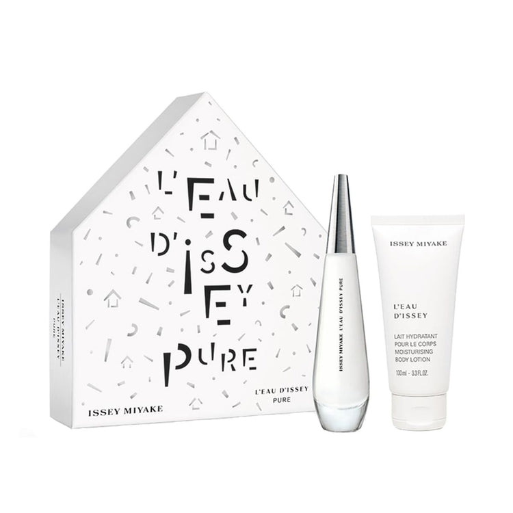 Issey Miyake coffret cadeau l'eau d'issey femme eau de toilette vaporisateur 50 ml + lotion pour le corps 100 ml femme
