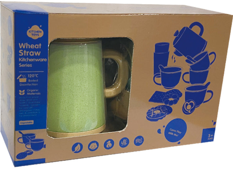 Ensemble de thé de jouets de cuisine avec spécialités jeu de jeu recyclé