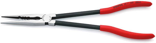 Pince de montage Knipex | profil de préhension ondulé | plastifié | noir atramenté | longueur 280 mm - 28 71 280 sb