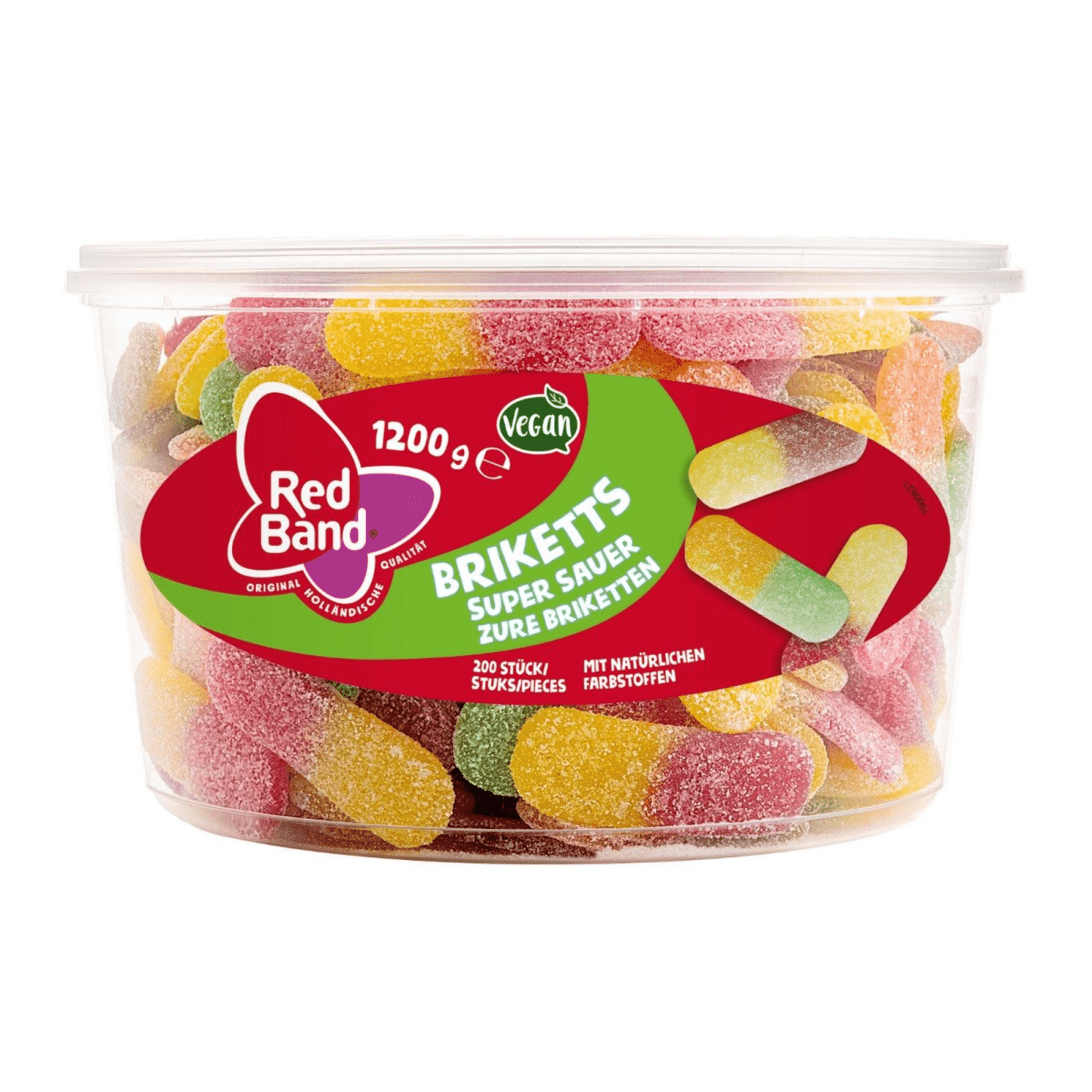 Briketts à bande rouge super sauer (200 pièces)