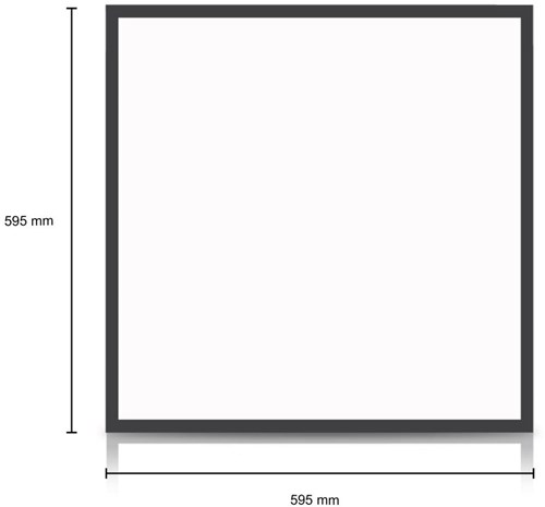 Panneau rétroéclairé LED noir 60x60cm 30w 4050lm tri-blanc - 5016250