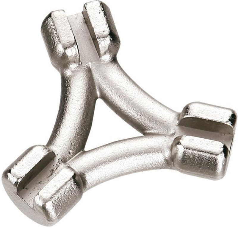 Clé à rayons CNC Lezyne 3,22 3,3 3,45 mm argent
