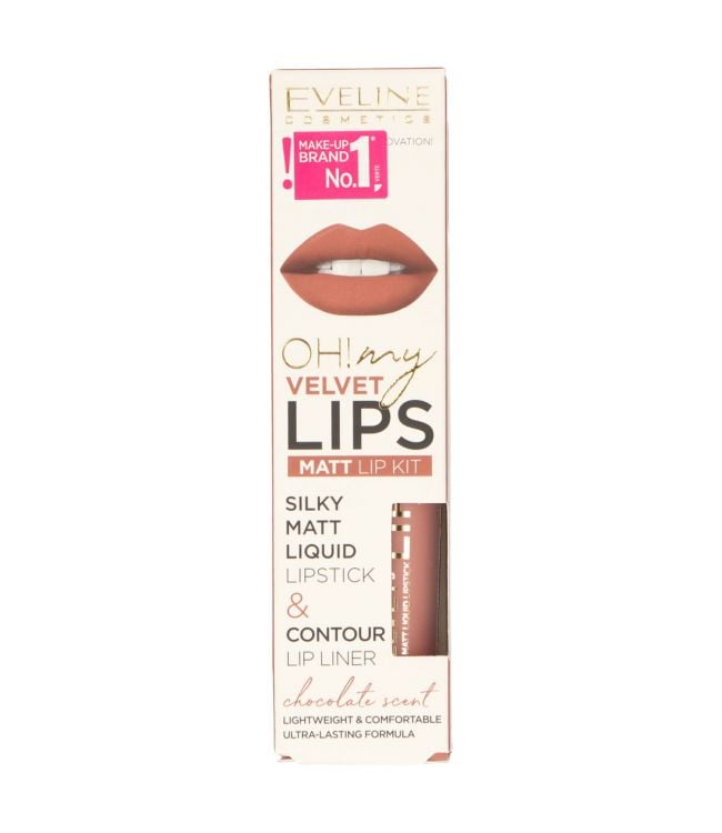 Eveline Eveline Oh! My lèvres Silky Matt Liquid Lip Kit n ° 11 Cookie Milkshake