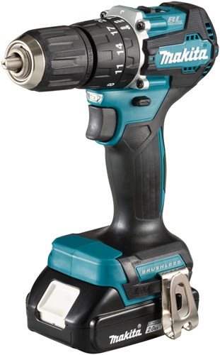 Makita dhp487raj | perceuse à percussion | sans balais | 18v | 2,0 Ah | Li-ion dans mbox - dhp487raj