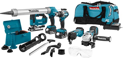 Makita dlx5040tx1 Kit combiné 18 V pour travaux polyvalents Batteries 5,0 Ah (2 pièces) dans un sac - dlx5040tx1