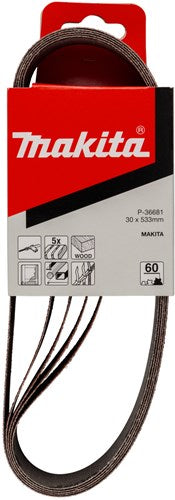 Accessoires Makita bande abrasive k60 30x533 rouge - p-36681