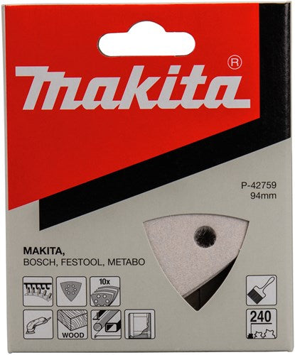 Makita accessoires feuille abrasive 3-k k240 blanc v. - p-42759