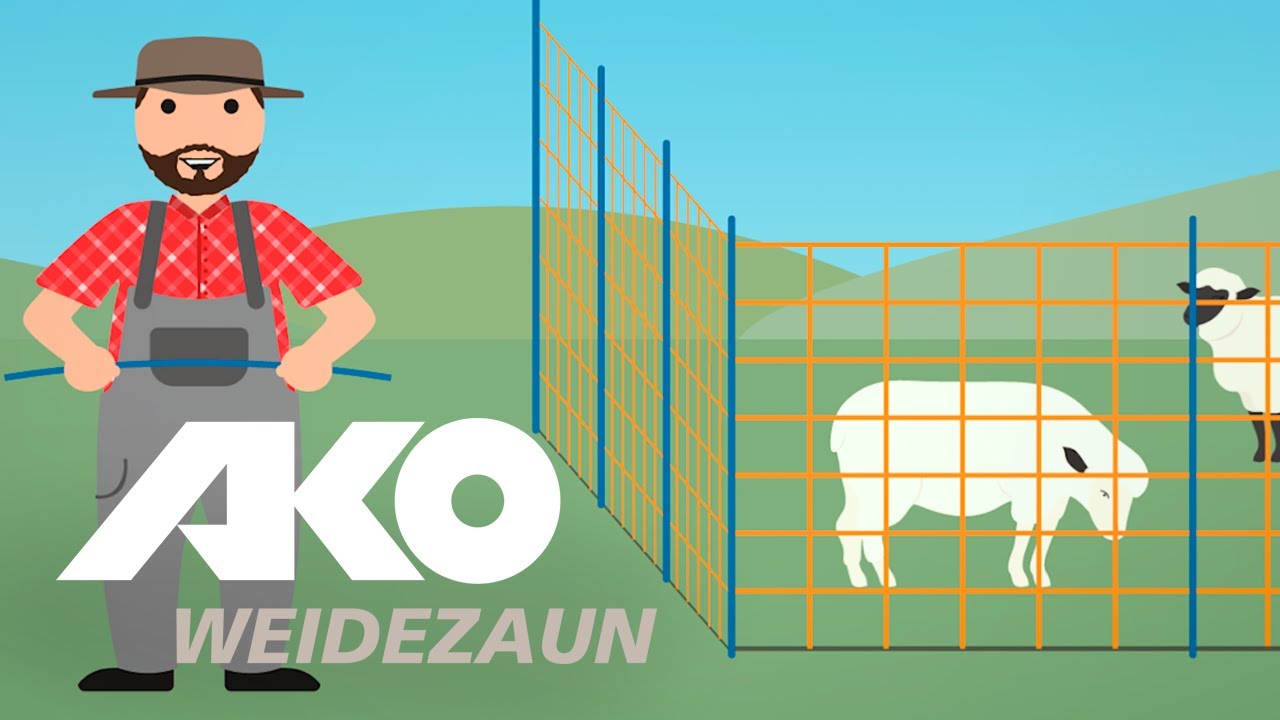 Ako poteau de remplacement pour filet à moutons bleu 90cm