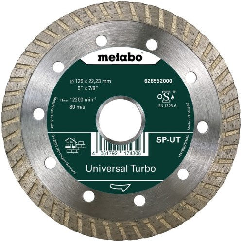 Accessoires Metabo meule diamantée | ø 125x22,23mm | cracher | turbo universel - 628552000