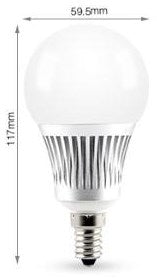 Miboxer rgb-cct led e14 balle 5w rf 2.4g - led0215