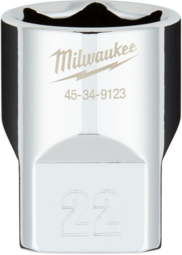 Accessoires Milwaukee 1 2 douille métrique - 22 mm - 4932480020