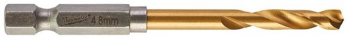 Accessoires Milwaukee perceuse à métal onde de choc hss-g ti. 4,8 mm -1 pièce - 48894711