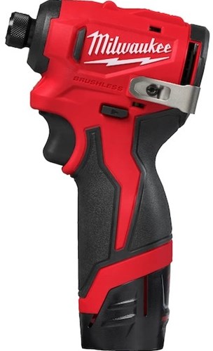 Visseuse à percussion sans fil Milwaukee m12 blidrc-202c | 124 nm | y compris 2x batterie 2,0ah et chargeur en étui - 4933499690