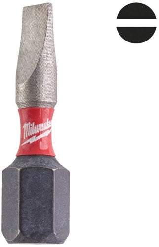 Accessoires Milwaukee embout à vis Milwaukee | onde de choc | sl1.2x6.5 | 25 mm | 3 pièces - 4932500388