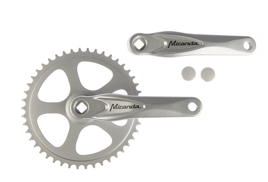 Pédalier Miranda alu silver 46 dents 3 32 + 1 8 vrac