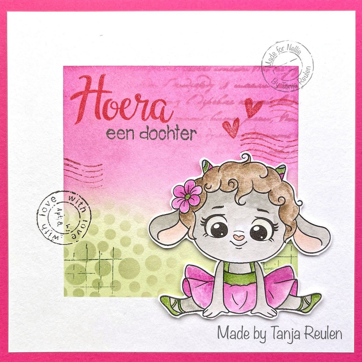 Le choix de Nellie • Nellie's Cuties tampon transparent petit agneau