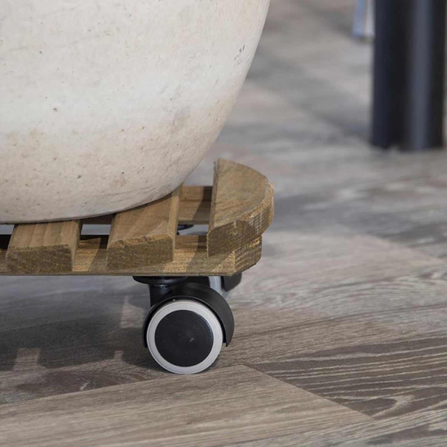 Chariot à plantes design Esschert marron ø29