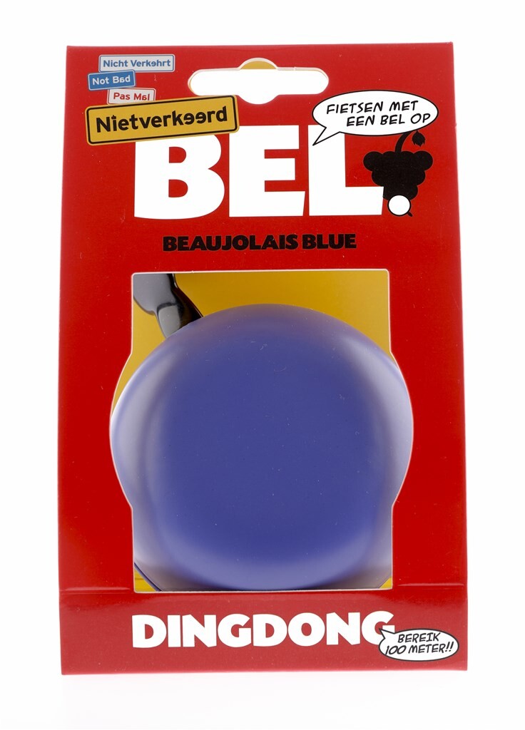 Cloche pas mal 80mm Ding Dong bleu beaujolais
