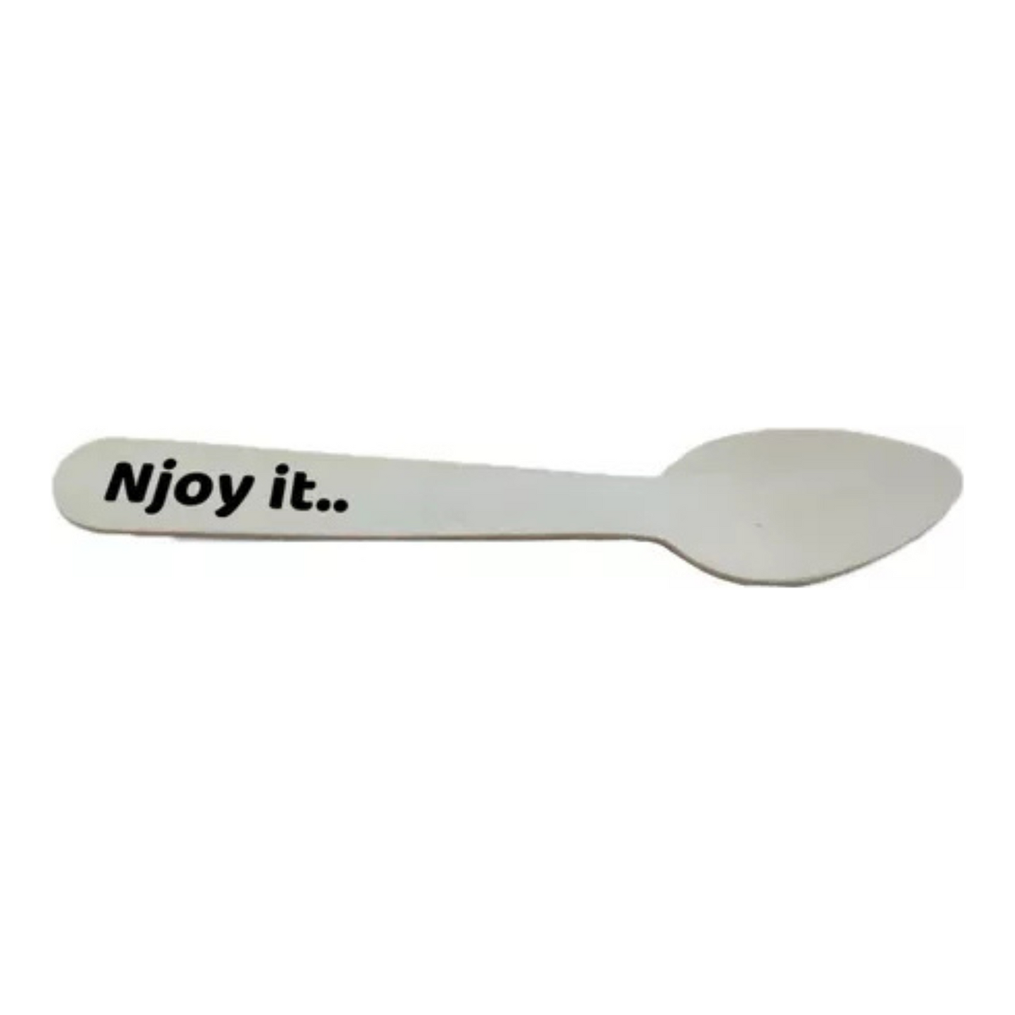 Cuillères à glace Njoy bois bio 14 cm (100 pièces)
