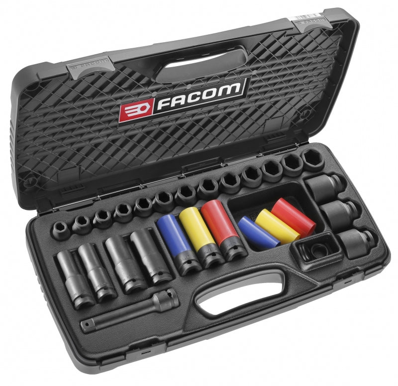 Jeu de douilles à chocs Facom 1 2 10-32 mm