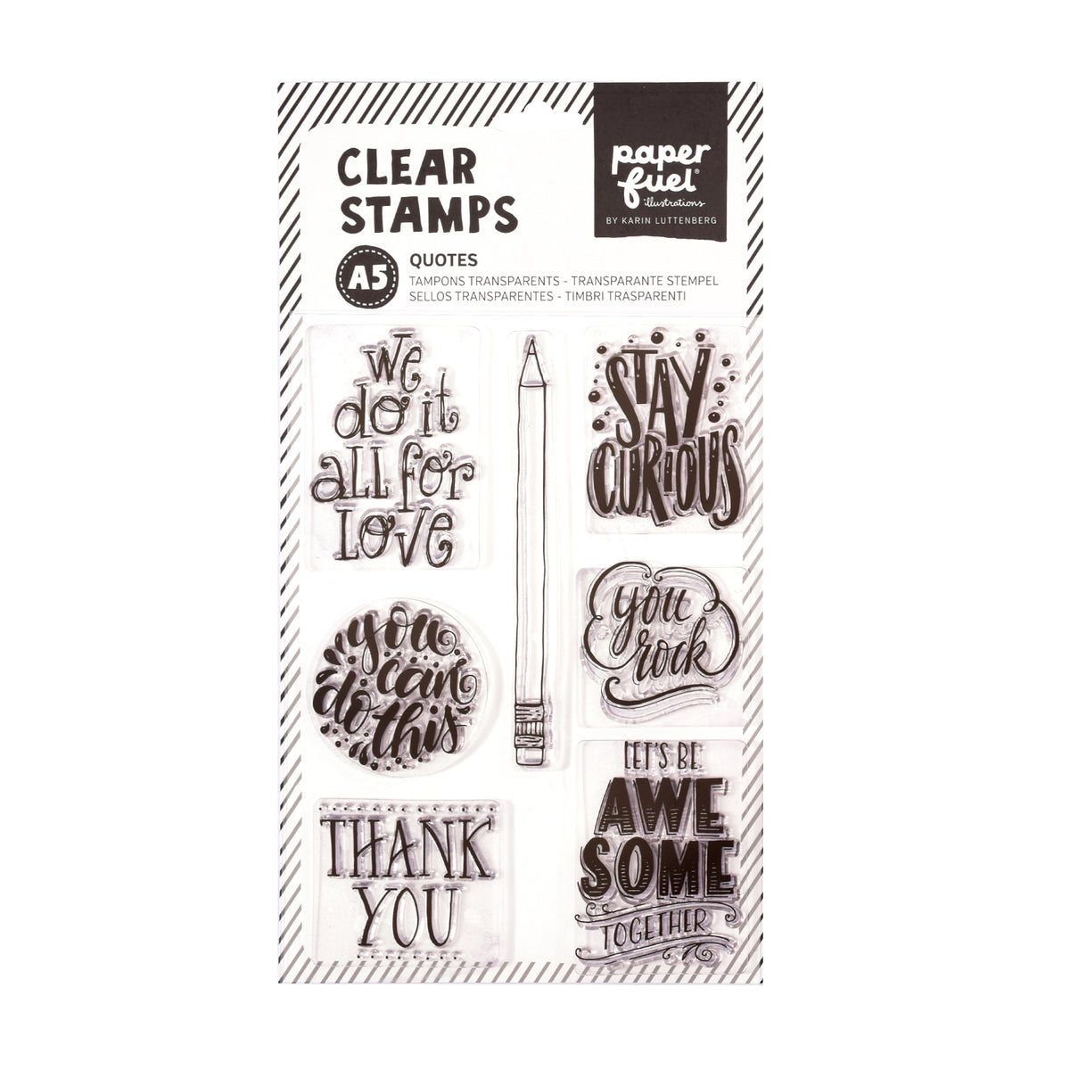 Paperfuel • tampon transparent a5 citations