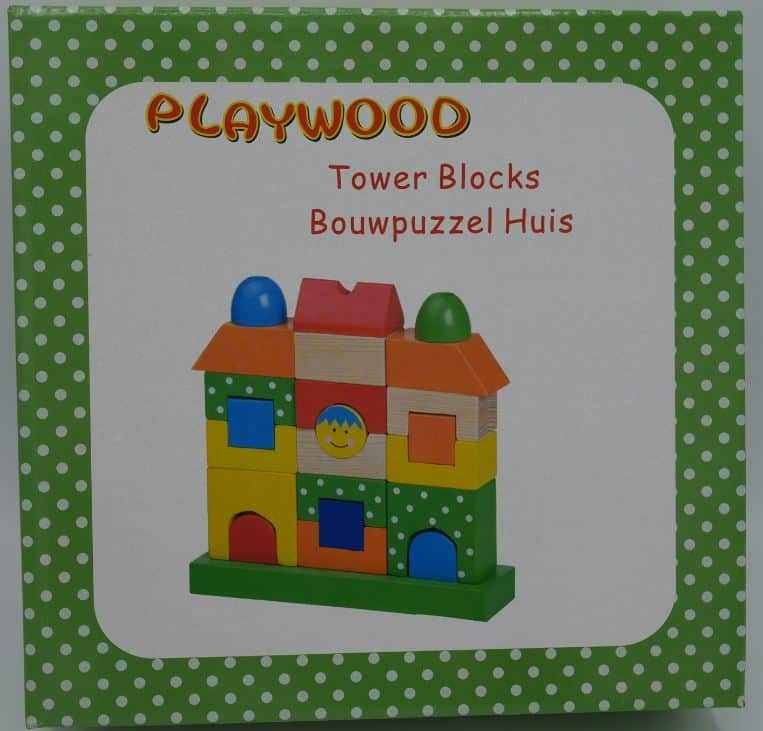Playwood Blocs en bois maison en belles couleurs