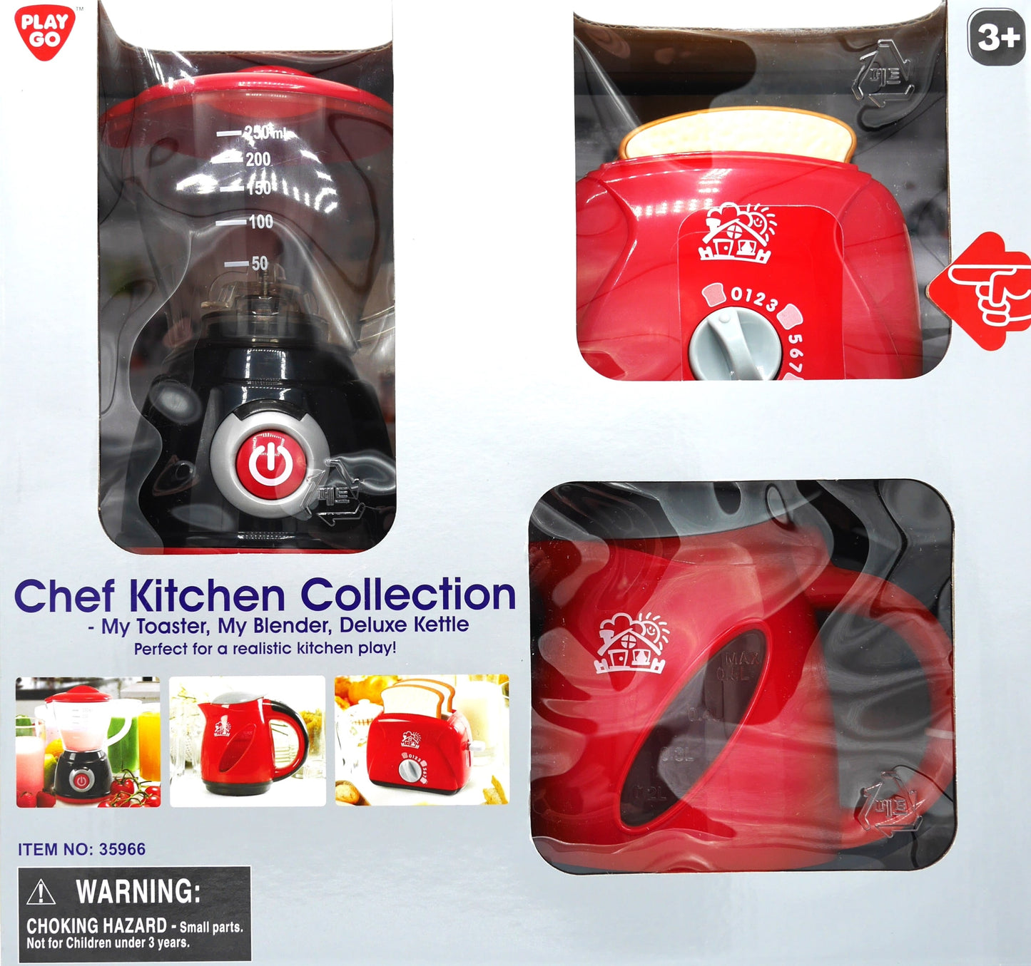 Collection de cuisine de chef avec mélangeur grille et bouilloire