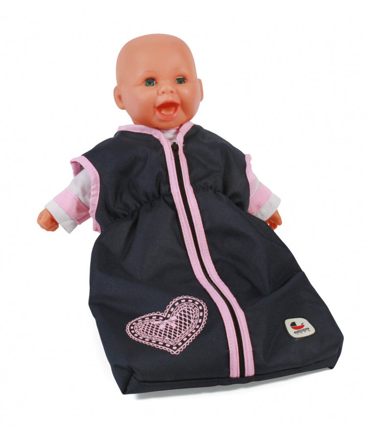 Gigoteuse poupée chic Bayer (coeur bleu foncé)