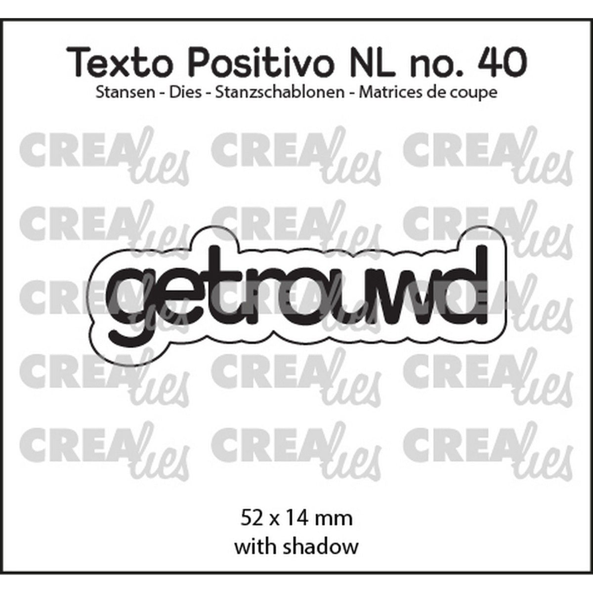 Crealies • texto positivo matrices de découpe Marié