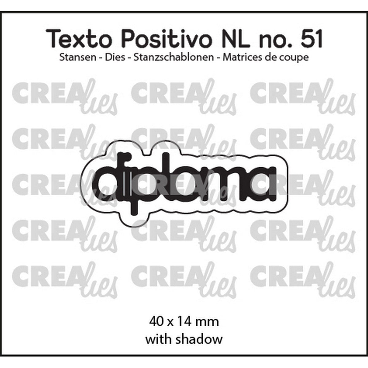 Crealies • texto positivo en dies diplôme