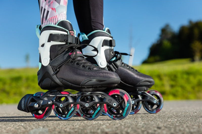 patins à roues alignées Radon Teal 90 softboot 83A black mt 38