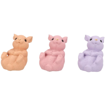 Daan Kromhout statue ventre de lapin pastel 12 cm 3 assortis | 12 pièces