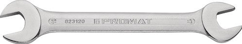 Clé à fourche double Promat tecwerk | 24 x 30 mm longueur 275 mm | chromé - 4000823133