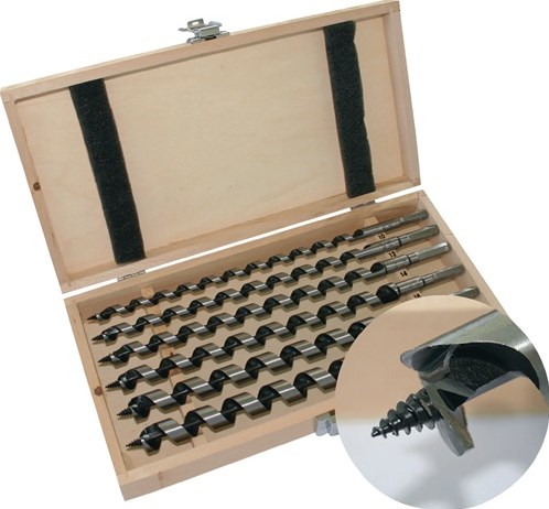 Jeu de forets pour tuyaux Promat tecwerk | 8 pièces | longueur 320 mm | 6-20 mm | en caisse en bois - 4000863253