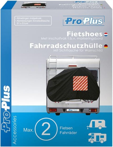 Couverture de protection de la couverture de vélo de Proplus pour 2 vélos, noir, eau-représentant, 150x74x122 cm
