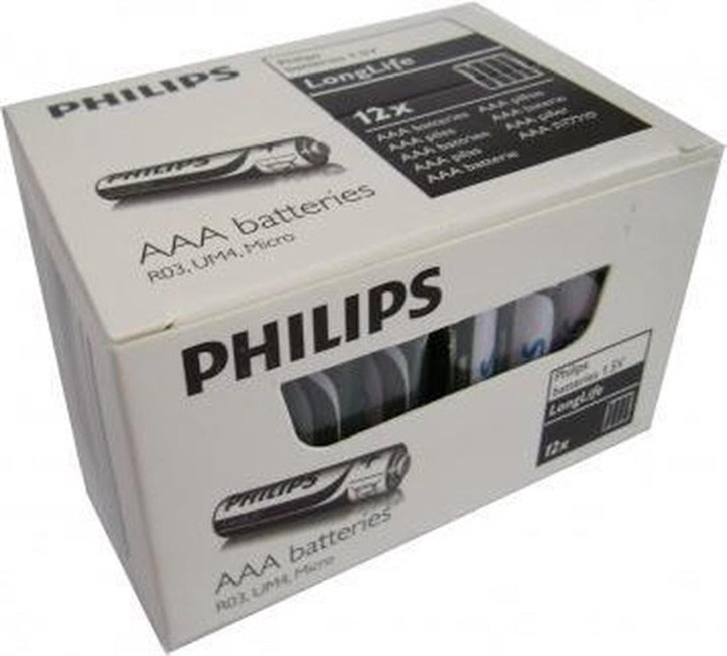 Philips batterie longue durée aaa 12x4pcs