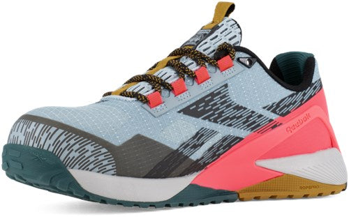 Reebok chaussure de travail nano ib382 s1ps | bleu rose | taille 37 - 690774734869