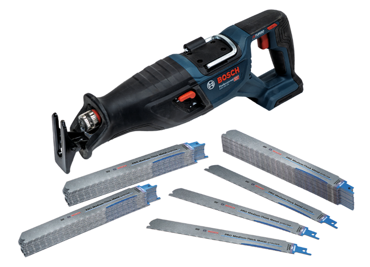 Accessoires Bosch lames de scie alternative pro | métal d'épaisseur moyenne + gsa 18v-28 | 75 pièces - 061599767h