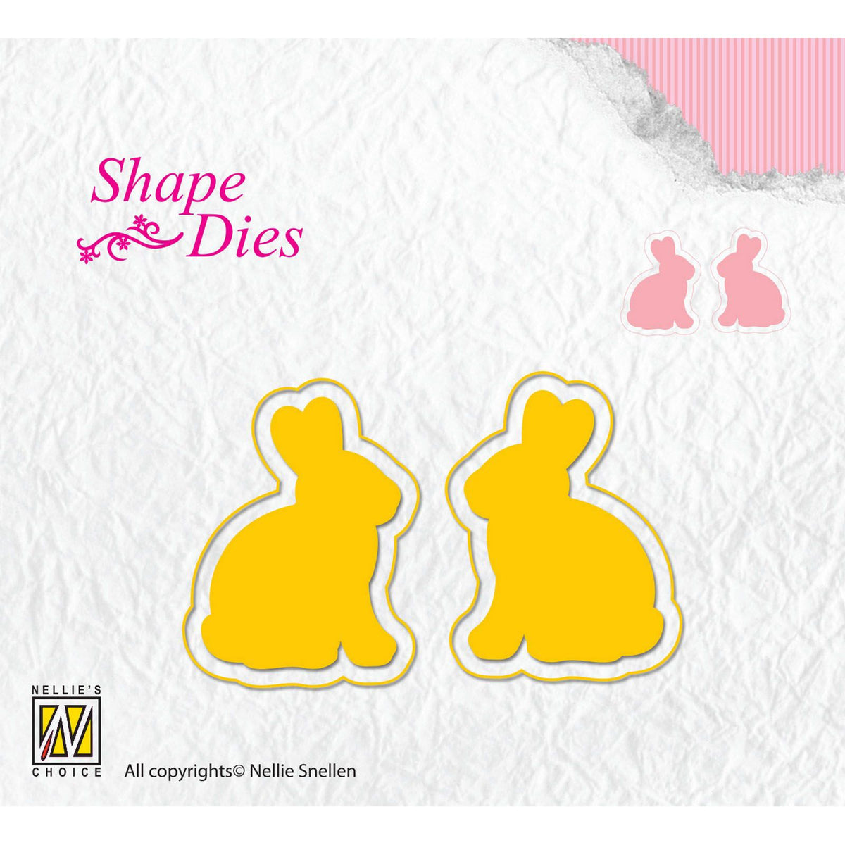 Le choix de Nellie • matrices forme lapins 2pcs.