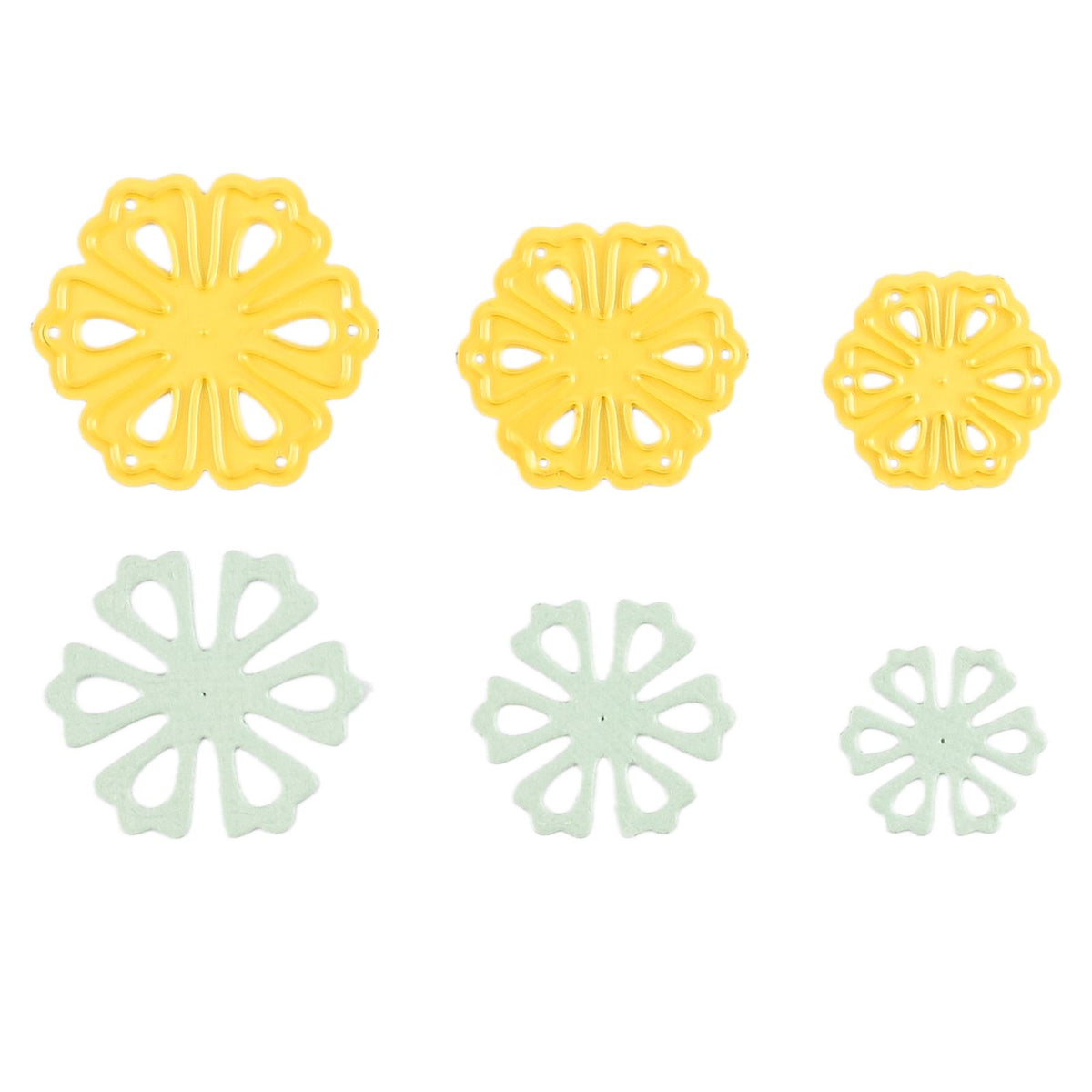 Le choix de Nellie • Matrices de forme mini fleurs 3pcs.