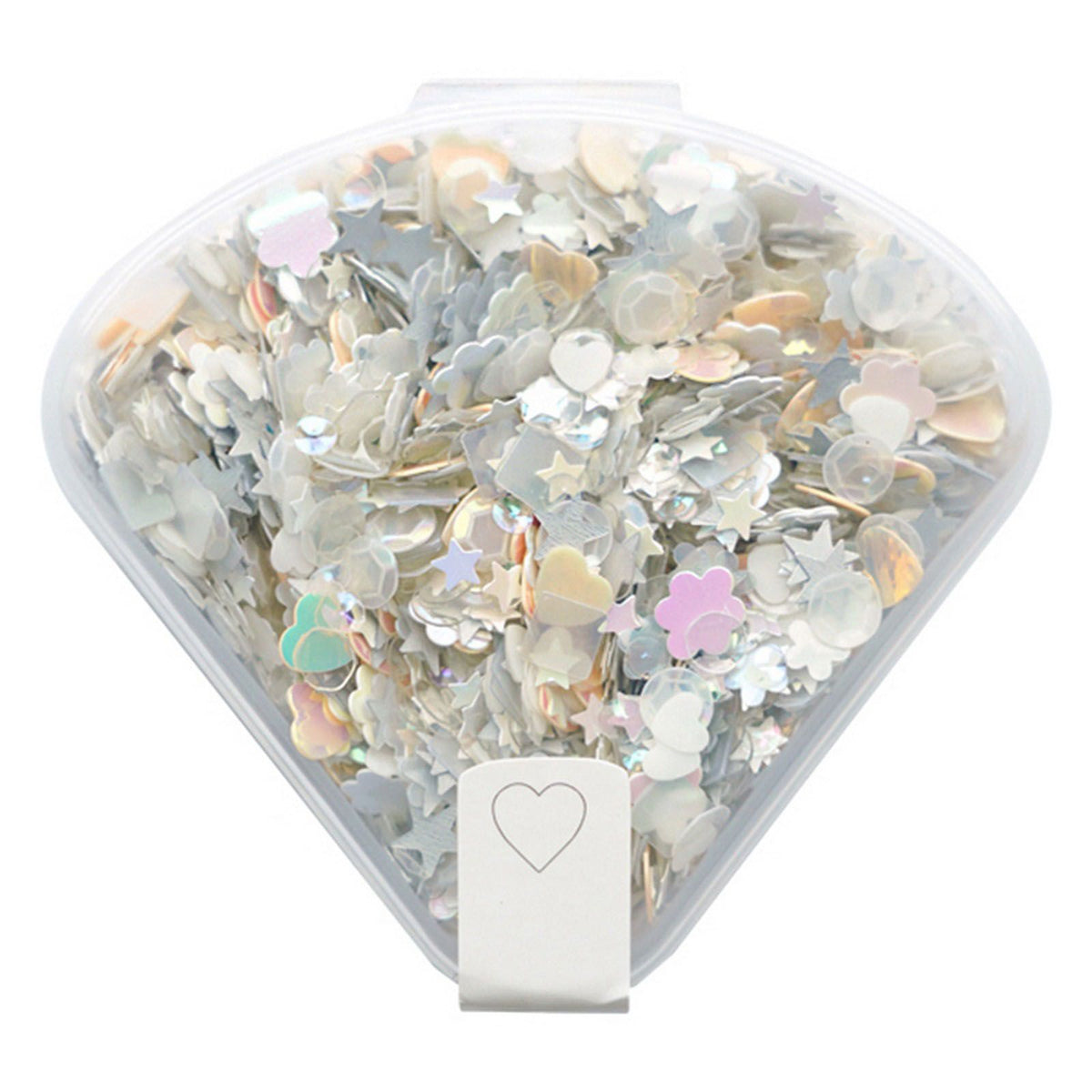 Le choix de Nellie • confettis blancs 20g dans une boîte en plastique