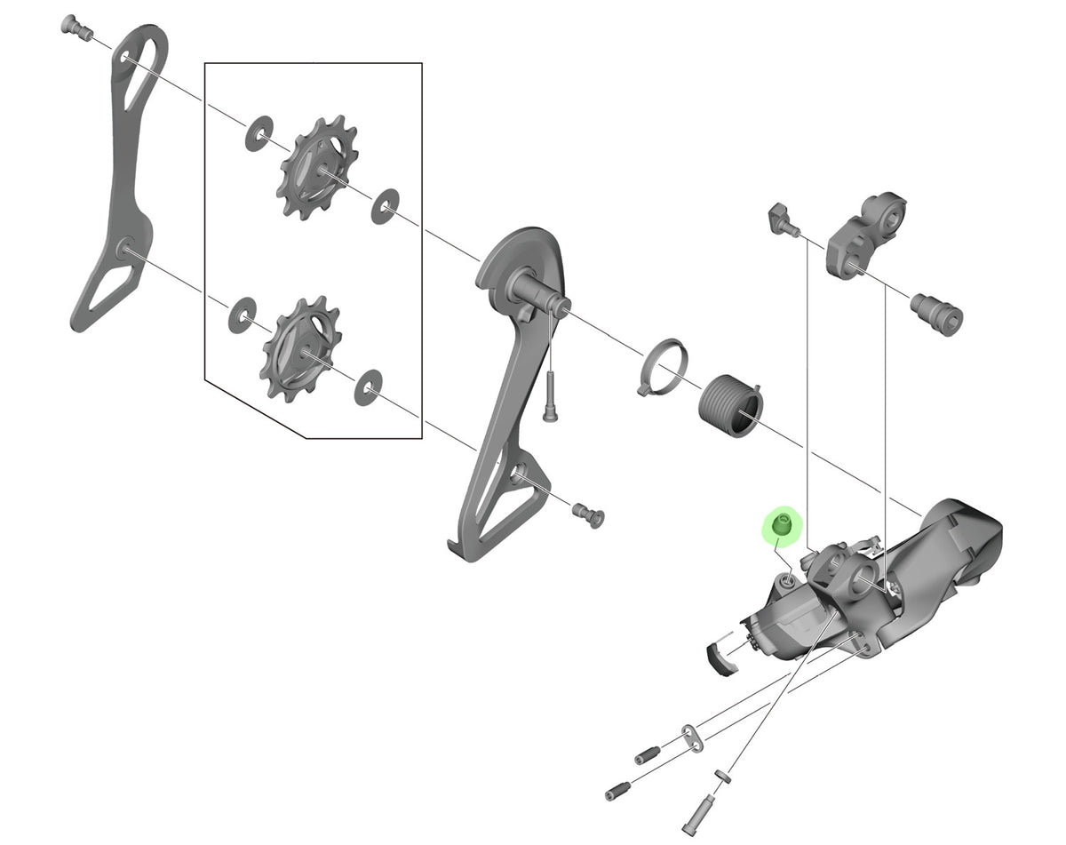 Botte Shimano pour connexion par câble ew-sd300
