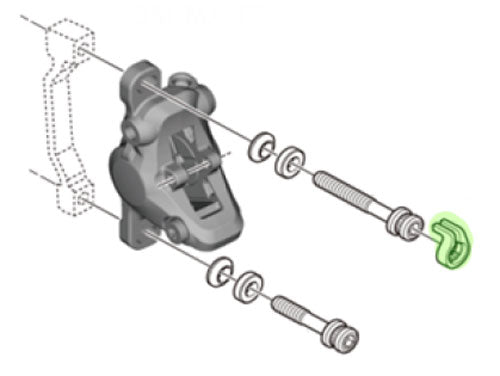 Circlip Shimano pour boulon d'étrier de frein
