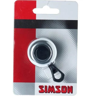 Sonnette de vélo Simson Compact argent sur carte