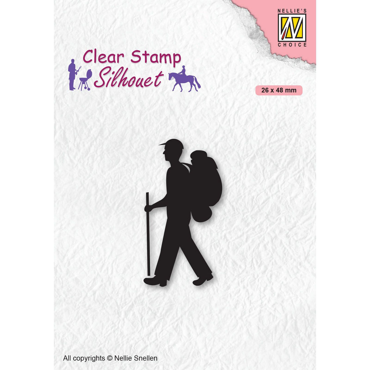 Le choix de Nellie • silhouette tampons transparents hommes-choses routard