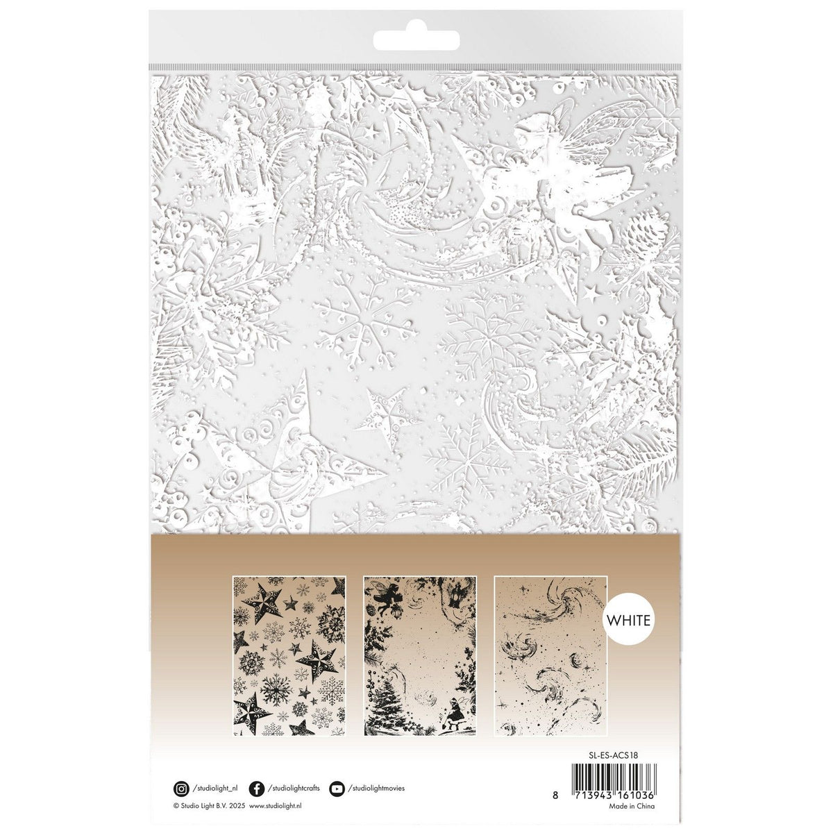 Studio light • essentiels feuilles d'acétate neige, fées étoiles