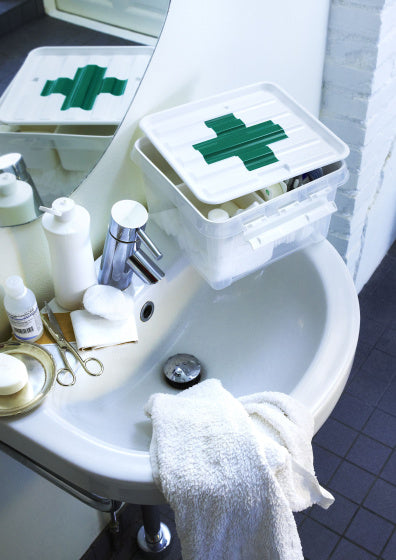 Boîte de rangement Smartstore Déco First Aid Aid 8 litres 28 x 17 cm blanc
