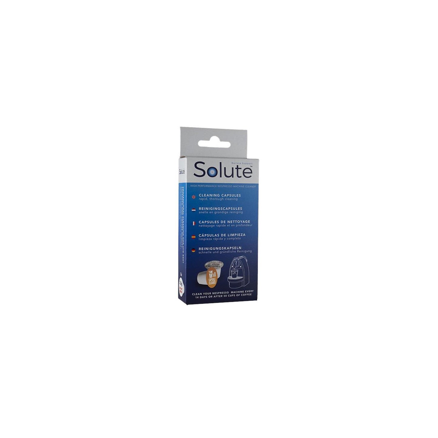Capsules de nettoyage de soluté nespresso 2 grammes 8 pcs