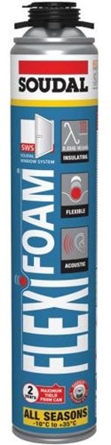 Pistolet à mousse flexible Soudal | mousse pu élastique | bleu | 750ml - 117472