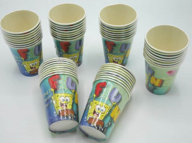Van der Doelen Sponge Bob Paper Cups 48 pièces